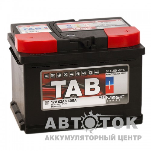 Автомобильный аккумулятор Tab Magic 62R 600A  189063 56249