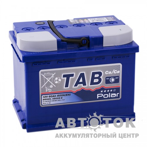 Автомобильный аккумулятор Tab Polar 60R 600A  121060 56008