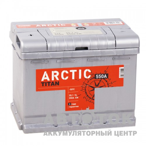 Автомобильный аккумулятор Titan Arctic 55L 550A