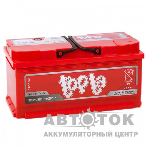 Автомобильный аккумулятор Topla Energy 92R низ. 800A  108092 59220