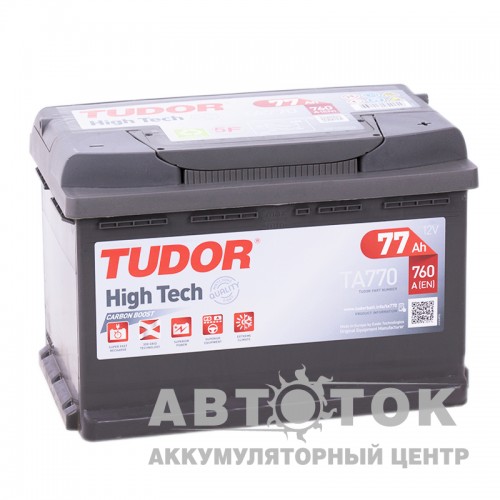 Автомобильный аккумулятор Tudor High-Tech 77R 760A  TA770