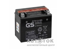 GS GTX12-BS YTX12-BS - 10 Ач 180А 151x88x131 П.П. AGM сух.зар. GS YUASA