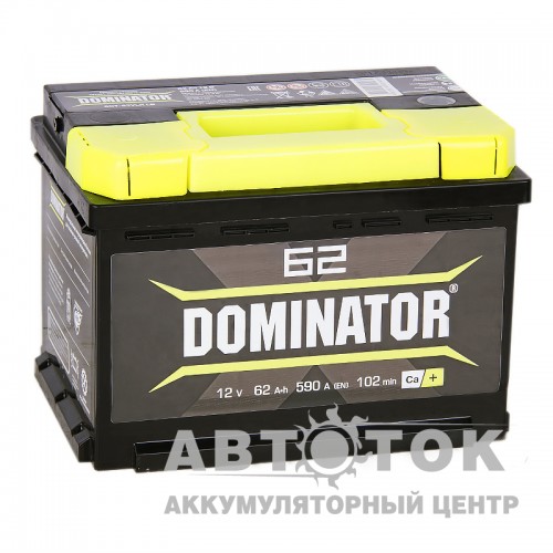 Автомобильный аккумулятор Dominator 62R низ. 550А