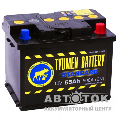 Автомобильный аккумулятор Tyumen  Standard 55 Ач О.П. 500A