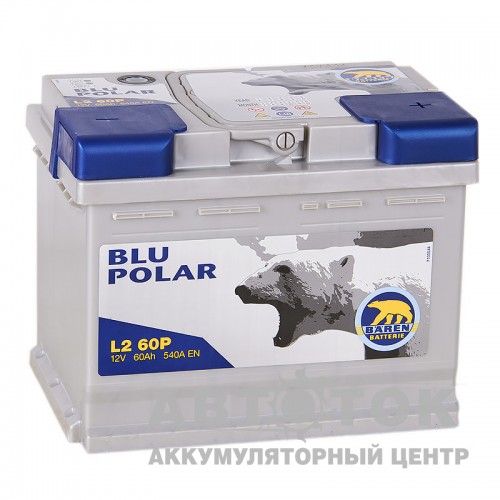 Автомобильный аккумулятор Baren Polar Blu 60R 540A  L260P