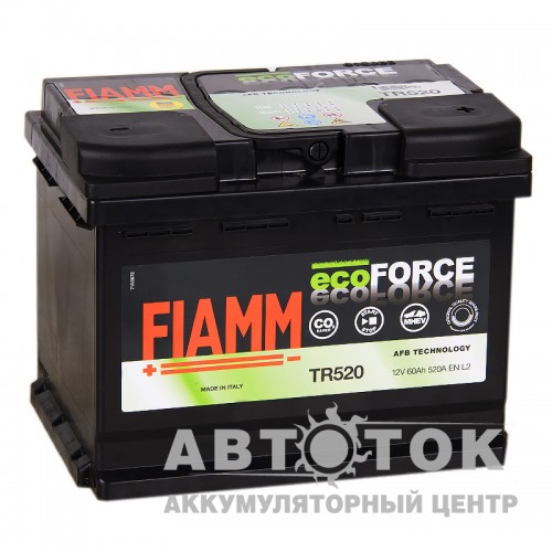 Автомобильный аккумулятор Fiamm Ecoforce AFB 60R 520A  EFB Start-Stop TR520