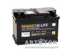 Автомобильный аккумулятор Renault Standart 70 Ач О.П. 720А  7711 238 598