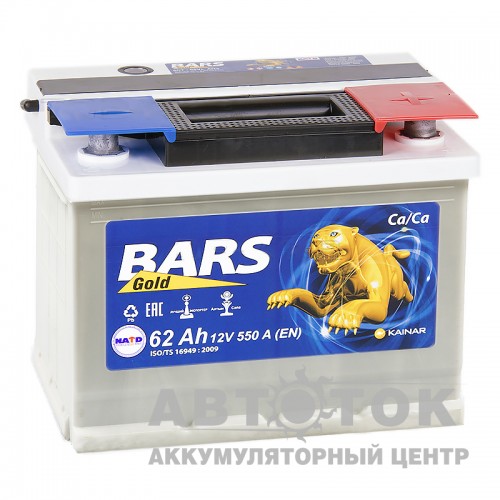 Автомобильный аккумулятор Bars 62R 550A