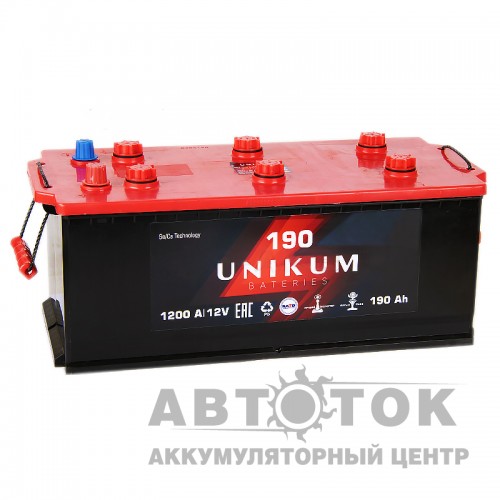 Автомобильный аккумулятор UNIKUM 190 рус 1200A