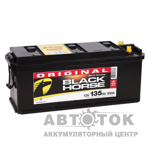 Автомобильный аккумулятор Black Horse 135 евро 950A