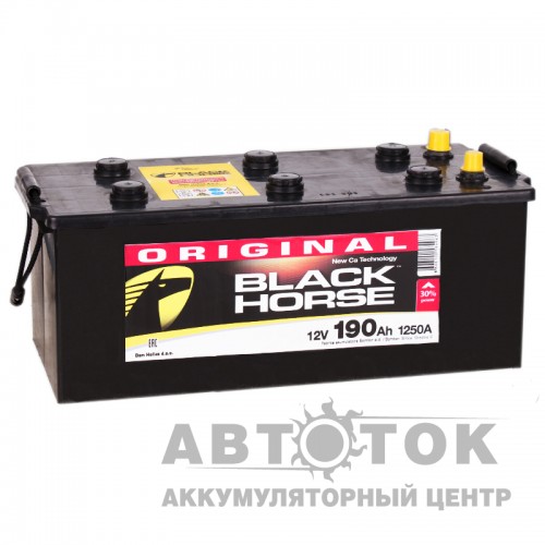 Автомобильный аккумулятор Black Horse 190 евро 1250A