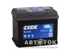 Автомобильный аккумулятор Exide Excell 62R 540A  EB620
