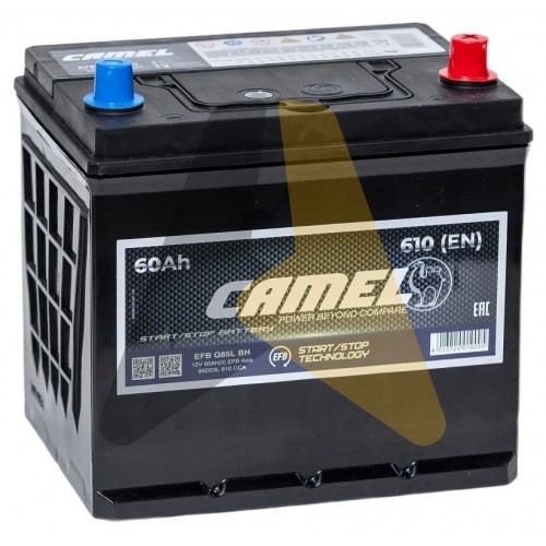 Автомобильный аккумулятор CAMEL Asia EFB 60L о.п. 610А