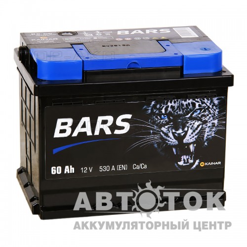 Автомобильный аккумулятор Bars 60R 530A
