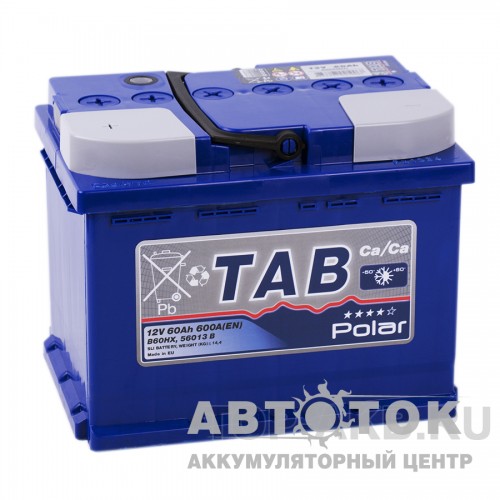 Автомобильный аккумулятор Tab Polar 60L 600A 121160 56013