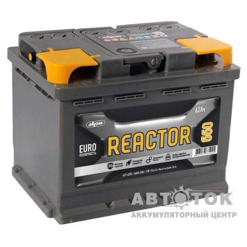 Автомобильный аккумулятор Reactor 62R 660A